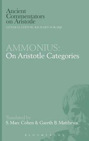 Ammonius: On Aristotle Categories de Gareth B. Matthews