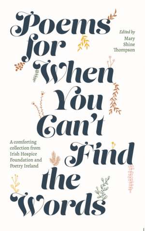 Poems for When You Can't Find the Words de Mary Shine Thompson