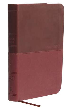 NKJV, Thinline Bible, Compact, Leathersoft, Burgundy, Red Letter, Comfort Print: Holy Bible, New King James Version de Thomas Nelson