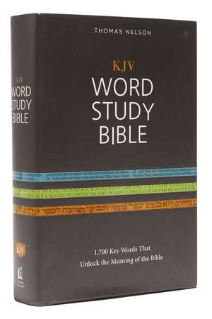 KJV, Word Study Bible, Hardcover, Red Letter: 1,700 Key Words that Unlock the Meaning of the Bible de Thomas Nelson