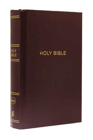 NKJV, Pew Bible, Large Print, Hardcover, Burgundy, Red Letter, Comfort Print: Holy Bible, New King James Version de Thomas Nelson