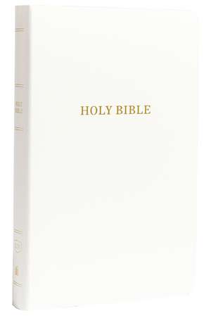 KJV, Gift and Award Bible, Leather-Look, White, Red Letter, Comfort Print: Holy Bible, King James Version de Thomas Nelson