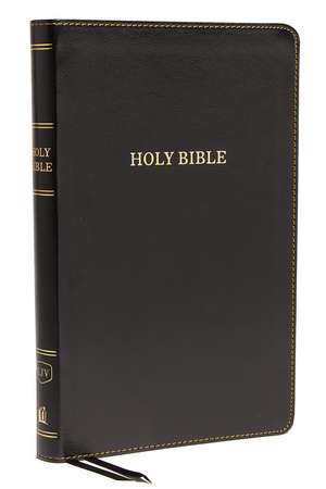 KJV Holy Bible: Thinline, Black Leathersoft, Red Letter, Comfort Print: King James Version: Holy Bible, King James Version de Thomas Nelson