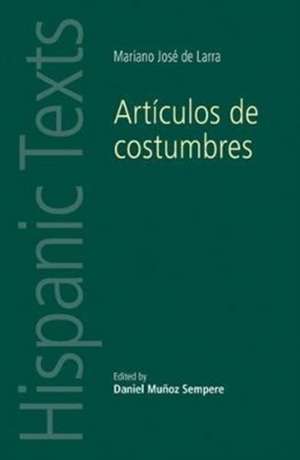 Articulos de Costumbres de Sempere, Daniel Munoz