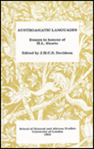 Austroasiatic Languages: Essays in Honour of H. L. Shorto de J. Davidson