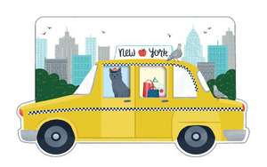 New York City Taxi Shaped Cover Sticky Notes de Aylssa Nassner