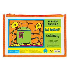 Keith Haring DJ Robot Pouch Puzzle de Mudpuppy