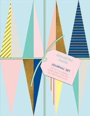 Geometric Pastel Petite Journal Set de Galison Publishing