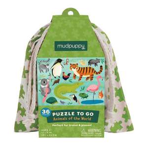 Animals of the World Puzzle to Go de Mudpuppy