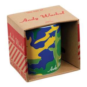 Cană Andy Warhol Green Camouflage de Galison