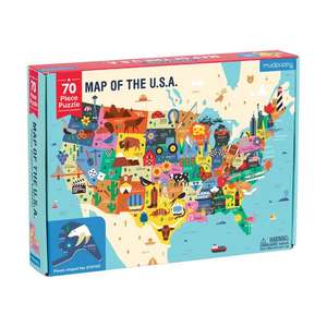 Map of the U.S.A. Puzzle de Mudpuppy