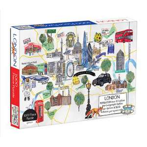 London Map 1000 Piece Puzzle de Hennie Galison