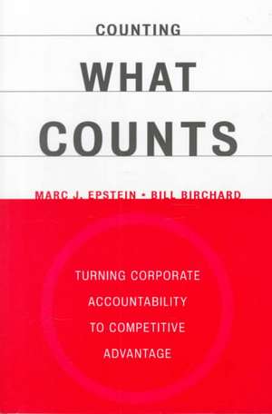 Counting What Counts de Marc J. Epstein