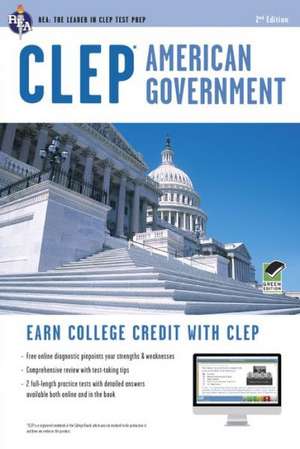 CLEP(R) American Government Book + Online de Preston Jones