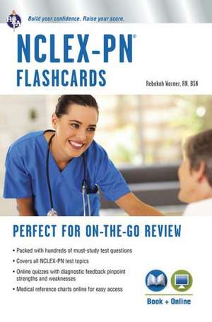 NCLEX-PN Flashcards (Book + Online Quizzes) de Rebekah Warner