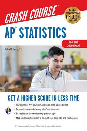 Ap(r) Statistics Crash Course, Book + Online de Michael D'Alessio