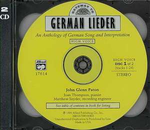 Gateway to German Lieder: High Voice, 2 CDs de John Paton