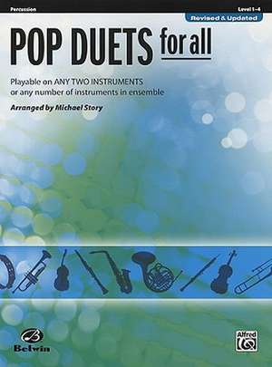 Pop Duets for All: Percussion, Level 1-4