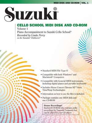 Suzuki Cello School MIDI Disk Acc./CD-Rom, Vol 1