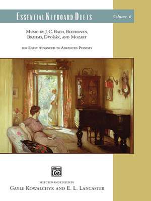 Essential Keyboard Duets, Vol 6: Music by J. C. Bach, Beethoven, Brahms, Dvorak, and Mozart, Comb Bound Book de Alfred Publishing