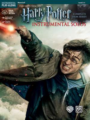 Harry Potter Instrumental Solos: Horn in F, Book & CD de Alfred Publishing