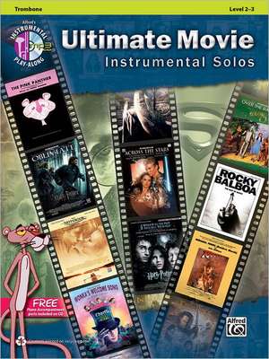 Ultimate Movie Instrumental Solos: Trombone, Book & CD de Alfred Publishing