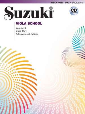 Suzuki Viola School, Vol 4: Viola Part, Book & CD de Shinichi Suzuki