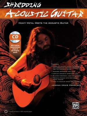 Shredding Acoustic Guitar: Heavy Metal Meets the Acoustic Guitar, Book & CD de Joshua Craig Podolsky