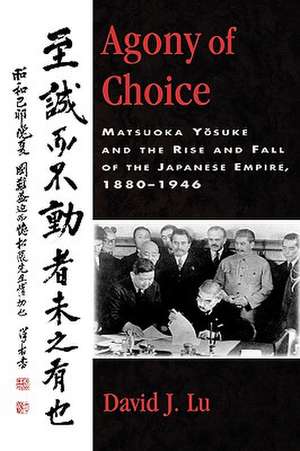 Agony of Choice de David J. Lu