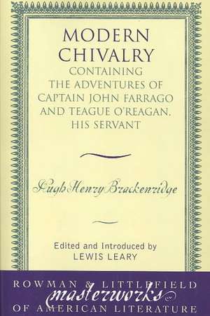 Modern Chivalry de Hugh Henry Brackenridge