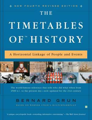 The Timetables of History: A Horizontal Linkage of People and Events de Bernard Grun