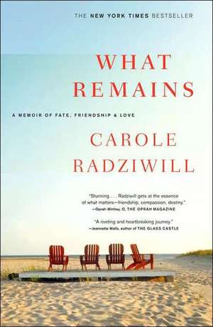 What Remains: A Memoir of Fate, Friendship, and Love de Carole Radziwill