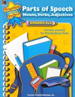 Parts of Speech Grades 2-3 de Sarah