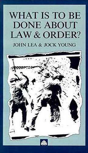 What is to Be Done About Law and Order?: Crisis in the Nineties de John Lea