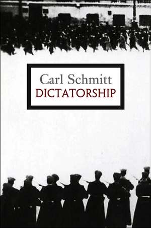 Dictatorship de Carl Schmitt