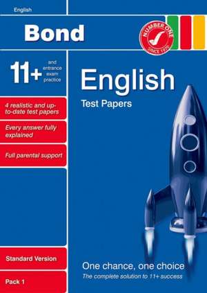 Lindsay, S: Bond 11+ Test Papers English Standard Pack 1