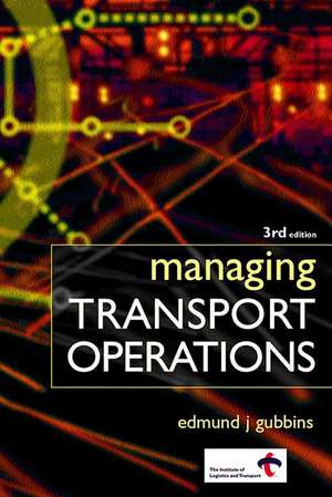 Managing Transport Operations de Edmund J Gubbins