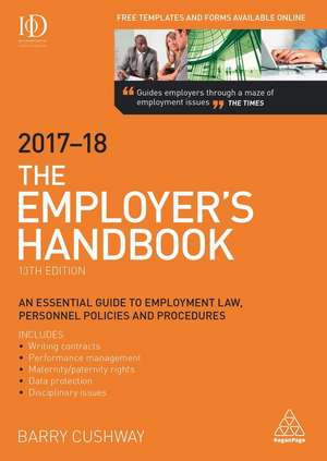 The Employer`s Handbook 2017–2018 de Barry Cushway