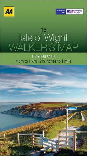 Walker's Map Isle of Wight: Edinburgh & the Pentland Hills de AA Publishing