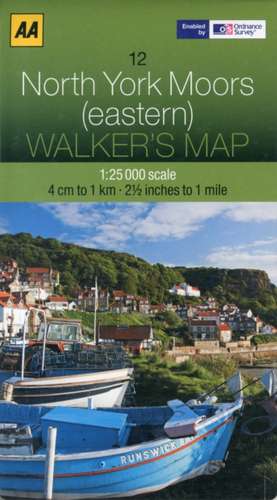 Walker's Map North York Moors (Eastern): Edinburgh & the Pentland Hills de AA Publishing