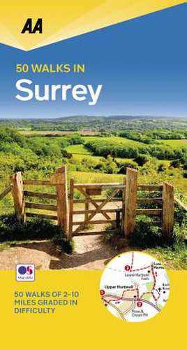 50 Walks in Surrey de Aa Publishing