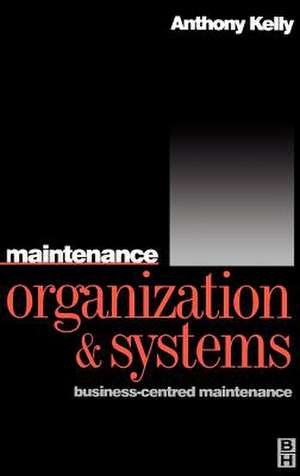 Maintenance Organization and Systems de Anthony Kelly