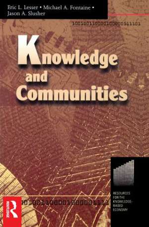 Knowledge and Communities de Eric Lesser