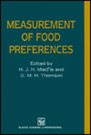 Measurement of Food Preferences (C & H) de H J H Macfie