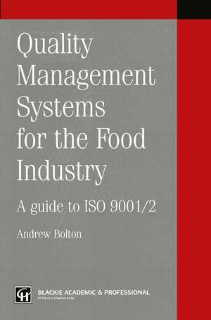 Quality Mgmt Sys for Food Indus GD de Andrew Bolton