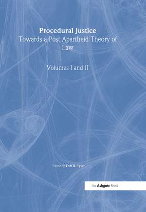 Procedural Justice, Volumes I and II de Tom R. Tyler