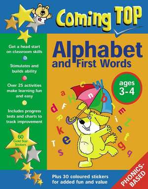 Coming Top Alphabet And First Words, Ages 3-4 de Jean Williams