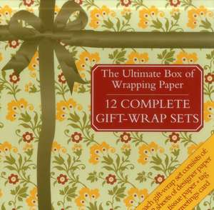 Ultimate Box of Wrapping Paper: 12 Complete Gift-Wrap Sets de Peony Press