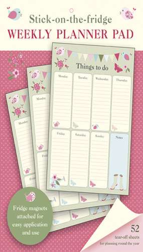 Stick-On-The-Fridge Weekly Planner Pad: Gardening: 52 Tear-Off Sheets for Planning Round the Year de Peony Press