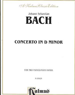 Piano Concerto in D Minor de Johann Bach